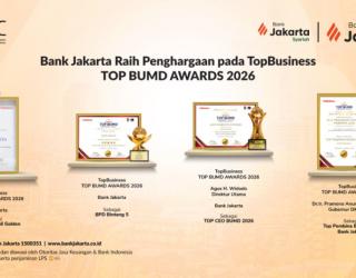 Bank Jakarta Raih Penghargaan BUMD 2026, Perkuat Adaptasi di Tengah Perubahan Industri