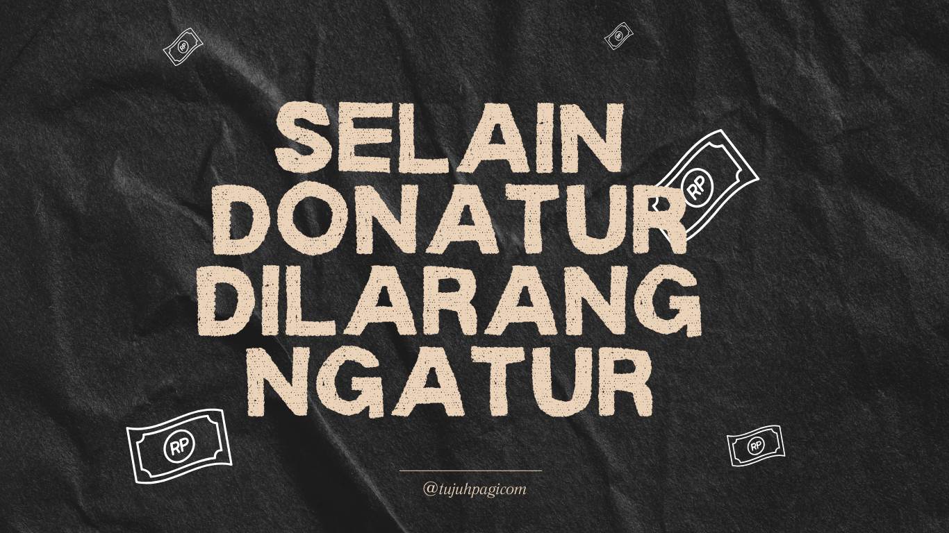 Mengenal Sindiran "Donatur Dilarang Mengatur" yang Sedang Hits di Media Sosial