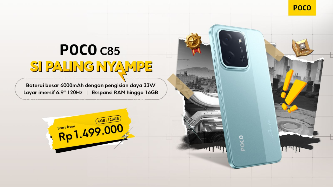 POCO C85 Bikin Nongkrong Makin Seru, #SiPalingNyampe Buat Semua Aktivitas