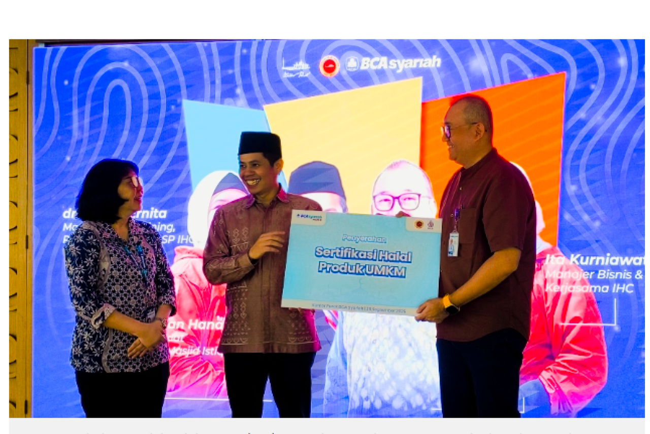 BCA Syariah Bersama Istiqlal Halal Center Fasilitasi Sertifikasi Halal 50 UMKM