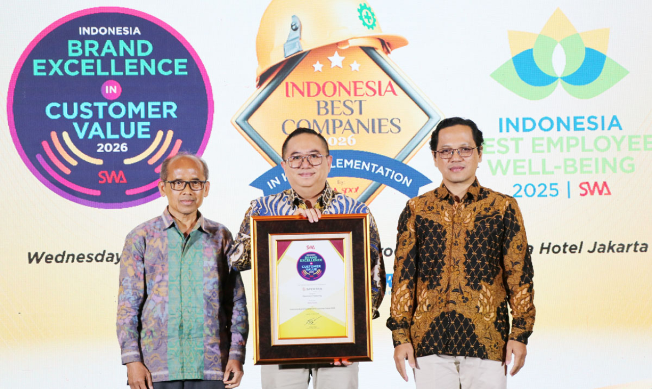 FIFGROUP melalui FIFASTRA dan SPEKTRA meraih penghargaan Indonesia Brand Excellence 2026 berkat tingginya kepuasan konsumen di sektor pembiayaan. Foto/FIF