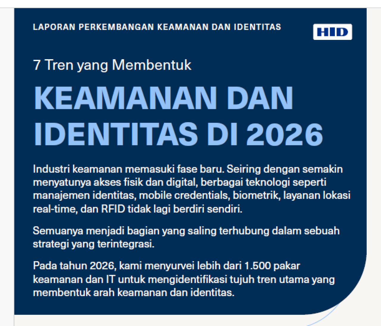 Tujuh Tren Penting Penentu Masa Depan Teknologi Keamanan