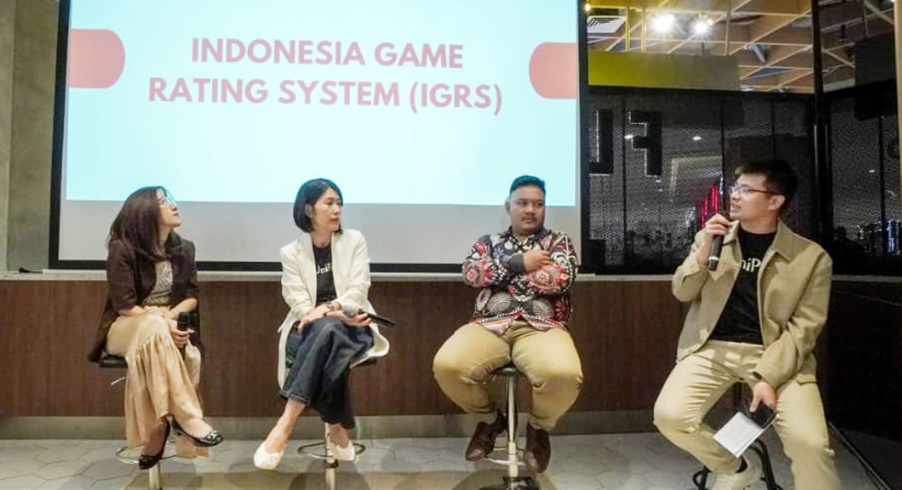 Kolaborasi UniPin dan Komdigi menghadirkan ruang diskusi bersama para pelaku industri game untuk membahas tantangan serta implementasi IGRS. Foto/UniPin