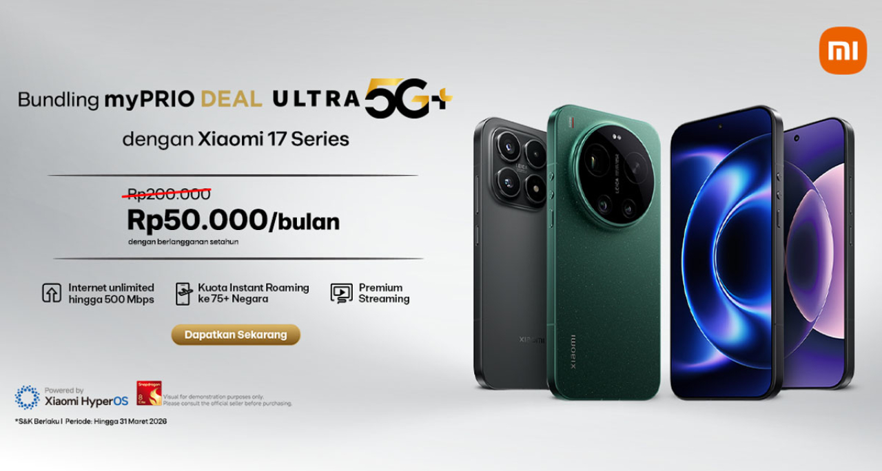 XLSMART dan Xiaomi luncurkan bundling flagship 17 Series. Foto/XLSMART