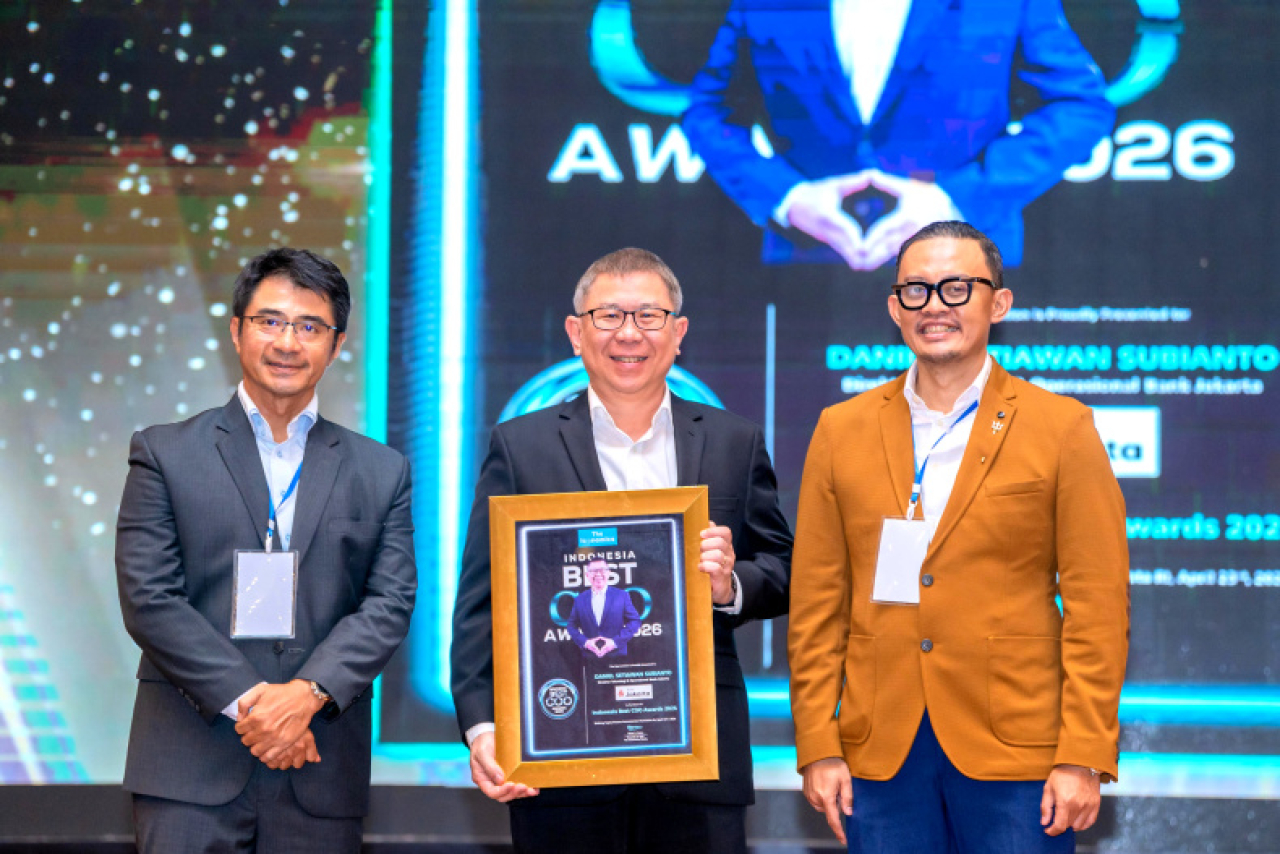 Penghargaan yang diraih Bank Jakarta dalam ajang Indonesia 50 Best CEO Awards 2026