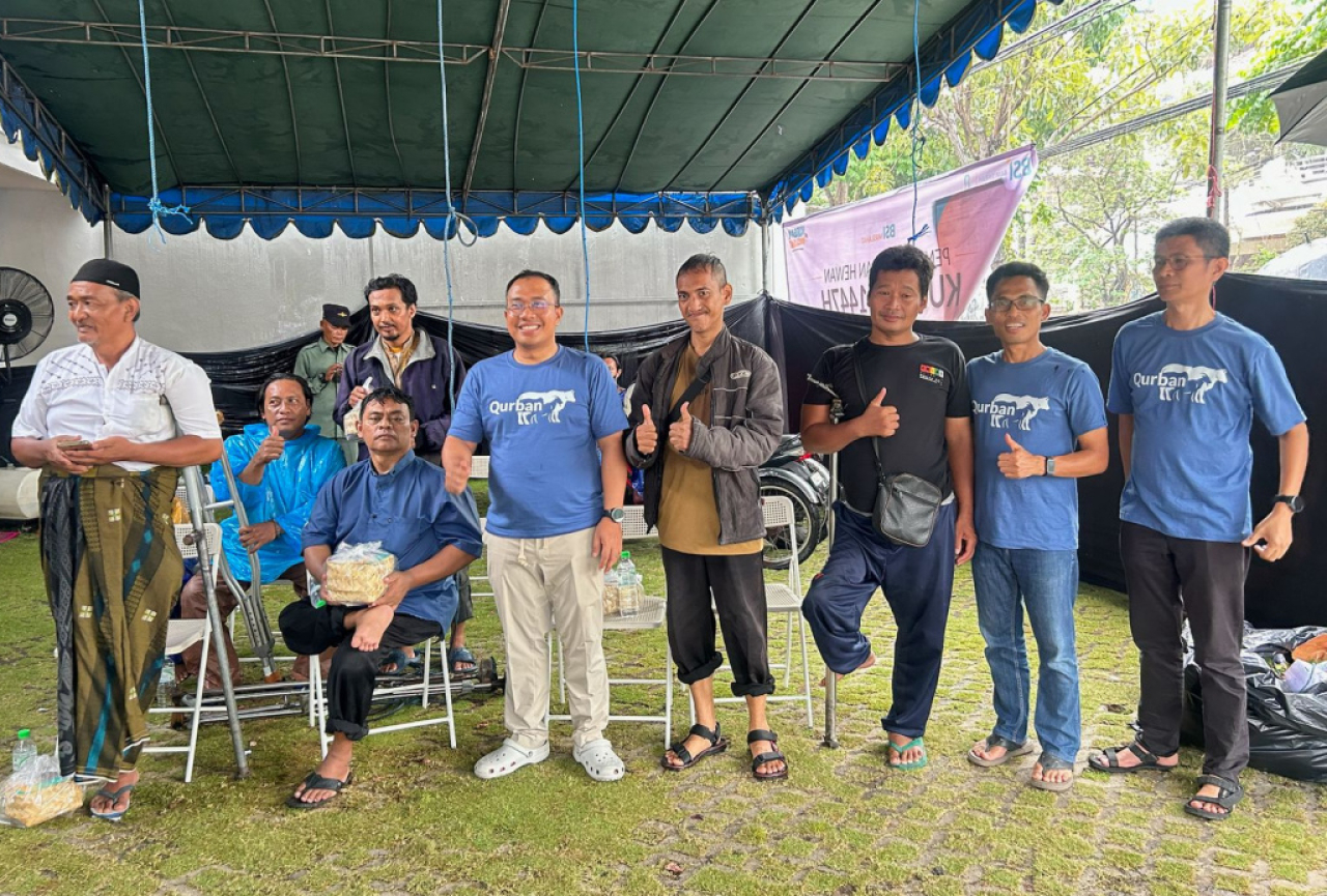BSI Region VIII Surabaya menyalurkan 479 hewan kurban di Jawa Timur. Foto/GoBrand