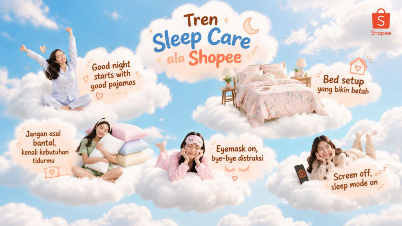 Tren Sleep Care: Cara Baru Ciptakan Waktu Istirahat yang Lebih Nyaman bersama Shopee