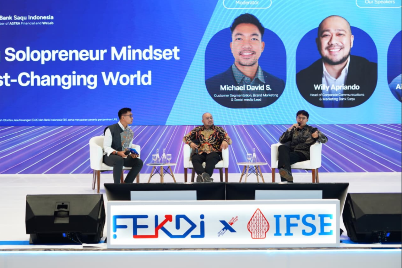 Bank Saqu Perkuat Pemahaman Solopreneur Mindset di FEKDI x IFSE 2026