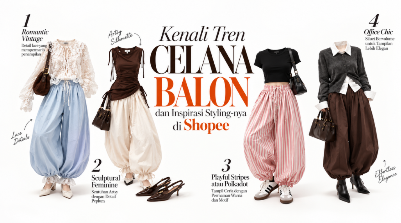 Shopee Berikan Panduan Tren Celana Balon