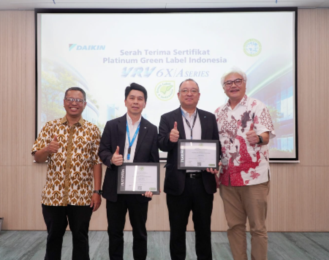 DAIKIN Raih Green Label Patinum untuk VRV 6X dan VRV 6A, Perkuat Edukasi Bangunan Berkelanjutan